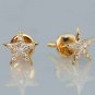 Natural Pave Diamond Star Stud Earring 14k Gold Fine Jewelry Solid Gold Jewelry.