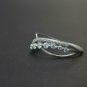 Diamond 14k Solid Gold Cluster Ring Engagement Ring Diamond Proposal Ring Gift.