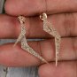 Natural Diamond Jacket Earring Solid 14k Gold Fine Stud Earring Anniversary Gift