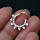 Natural Diamond 14k Solid Gold Septum Clicker Piercing Nose Ear Piercing Jewelry Natural Diamond 14k Solid Gold Septum Clicker Piercing Nose Ear Piercing Jewelry