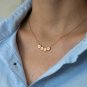 14k Solid Gold Initial Name Necklace Personalized Name Necklace Birthday Pendant
