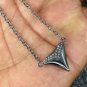 Shark Tooth Pendant Pave Diamond 925 Silver Classic Pendant For Beach Holidays.