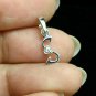 Dainty Initial Pendant 14k Solid Gold Diamond Initial Charm Pendant BFF Birthday