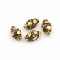 Two Tone Beads Diamond Findings 925 Silver Diamond Jewelry Pave Diamond Spacers.