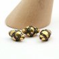 Two Tone Beads Diamond Findings 925 Silver Diamond Jewelry Pave Diamond Spacers.