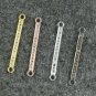 Pave Diamond Bar Connector 925 Silver Diamond Necklace Connector Charm Link.