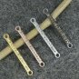 Pave Diamond Bar Connector 925 Silver Diamond Necklace Connector Charm Link.