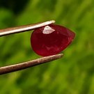 Mozambique Ruby 0.95Cts Cut Stone UNHEATED Ruby 100%Natural Ruby CERTIFIED.