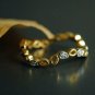 Curved Wedding Band 14k Solid Gold Diamond Eternity Band Filigree Lace Band Ring