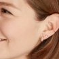 Pave Diamond Hoops Earrings Pave Diamond Hoop Mini Huggie Hoops 14k Solid Gold.