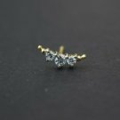 Diamond Minimalist Moon Piercing 14k Solid Gold Nose Ear Piercing Moon Jewelry. Diamond Minimalist Moon Piercing 14k Solid Gold Nose Ear Piercing Moon Jewelry.