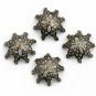 Pave Diamond Beads Caps 925 Silver Beads Caps Jewelry Finding Additional Jewelry