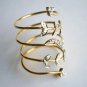 Full Finger Diamond Ring 14k Solid Gold Statement Ring Adjustable Finger Ring.