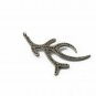 1Pc Pave Diamond Antler Charm Pendant Diamond Antler Sterling Silver Necklace N1