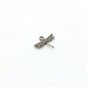Pave Diamond Dragonfly Charm 925 Silver Diamond Findings Jewelry Making pendent
