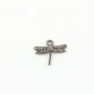 Pave Diamond Dragonfly Charm 925 Silver Diamond Findings Jewelry Making pendent