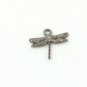 Pave Diamond Dragonfly Charm 925 Silver Diamond Findings Jewelry Making pendent