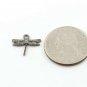 Pave Diamond Dragonfly Charm 925 Silver Diamond Findings Jewelry Making pendent