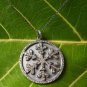 Natural Pave Diamond Snowflake Unisex 925 Sterling Silver Necklace Birthday Gift