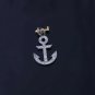 Pave Diamond 1pc Anchor Charm Pendant 925 Sterling Silver Diamond Pendant.