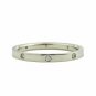 Flush Set Full Eternity Wedding Bridal Band Unique Engagement Rings 14k Solid.