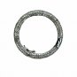 Pave Diamond Round Openable Clasp 925 Silver Handmade Diamond Jewelry Connector.