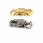 2Pc Antique Finish Pave Diamond Lobster Lock Clasp Findings Jewelry Claps Lock.