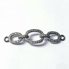 Pave Diamond Chain Jewelry Connector 925 Silver Diamond Jewelry Connectors.