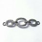 Pave Diamond Chain Jewelry Connector 925 Silver Diamond Jewelry Connectors.