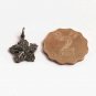 Flower Charm Textured Pendant 925 Silver Pave Diamond Charm For Christmas.