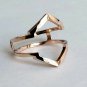 14k Gold Hexagon Ring Guard Engagement Ring Enhancer Anniversary Ring Wrap Band.