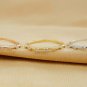 14k Solid Gold Wedding Band Minimalist Diamond Stacking Half Eternity Ring Band