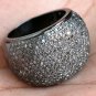 1100$ Wedding Band dome Diamond Ring 925 Silver Band Christmas Jewelry for gift
