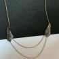 Wing Chain Necklace Pave Diamond 925 Silver Diamond Necklace For Christmas Gift.