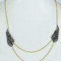 Wing Chain Necklace Pave Diamond 925 Silver Diamond Necklace For Christmas Gift.