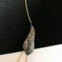 Wing Chain Necklace Pave Diamond 925 Silver Diamond Necklace For Christmas Gift.
