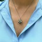 Rosecut Diamond Pendant Necklace 925 Sterling Silver Necklace Diamond Pendant.