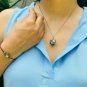Rosecut Diamond Pendant Necklace 925 Sterling Silver Necklace Diamond Pendant.