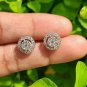 Diamond Earrings Solitaire Pressure Setting Diamond Earrings 14k Solid Gold Stud
