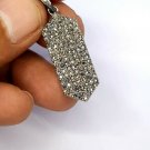 Diamond Dog Tag Pendant 925 Silver Rosecut Diamond Jewelry Pendant Christmas. Diamond Dog Tag Pendant 925 Silver Rosecut Diamond Jewelry Pendant Christmas.