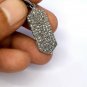 Diamond Dog Tag Pendant 925 Silver Rosecut Diamond Jewelry Pendant Christmas.