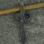 Fleur De Lis Pave Diamond Pendant 925 Silver Diamond Lily Necklace Handmade Gift
