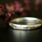 Five Diamond Ring Band 925 Sterling Silver Scattered Diamond Constellation Ring.