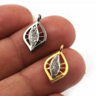 Pave Diamond Leaf Charm Pendant 925 Silver Diamond Charm For Jewelry Making. Pave Diamond Leaf Charm Pendant 925 Silver Diamond Charm For Jewelry Making.