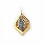 Pave Diamond Leaf Charm Pendant 925 Silver Diamond Charm For Jewelry Making.