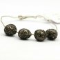 Pave Diamond Heart Shape Beads 925 Silver Handmade Jewelry Findings Spacers.
