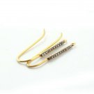 Pave Diamond French Hook Earrings Findings 925 Silver Diamond Findings.