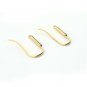 Pave Diamond French Hook Earrings Findings 925 Silver Diamond Findings.