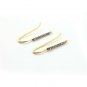 Pave Diamond French Hook Earrings Findings 925 Silver Diamond Findings.