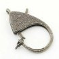 1Pc Pave Diamond Lobster Clasp Sterling Silver Diamond Lock Findings Clasp&Clips
